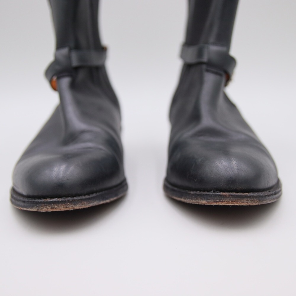Frye Leather Chelsea Boots Size 10M Black Leather Buckle Strap Ankle Booties - Picture 3 of 9